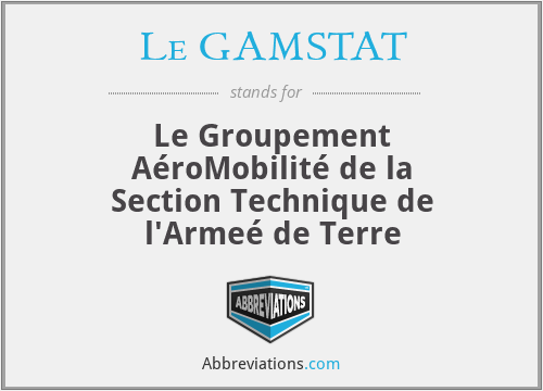 What does LE GAMSTAT stand for?